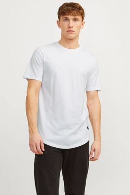 T-shirt med rundat avslut