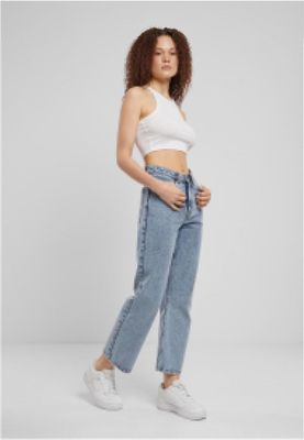 Short Straight Leg Jeans - Women's