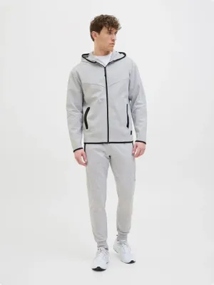 Ljusgrå slim fit joggingbyxa
