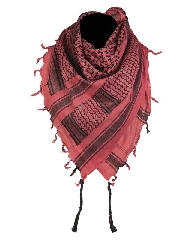 Palestinian shemagh red/black