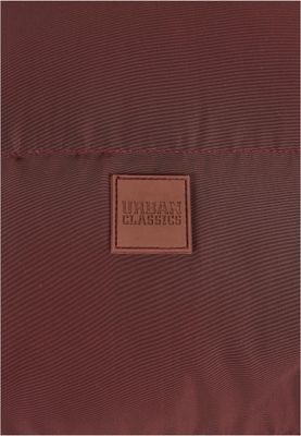 Logotyp bröst Hooded Puffer Jacket för herr – cherry