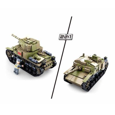 Medium Italian tank 2in1 - Sluban - M38-B0711
