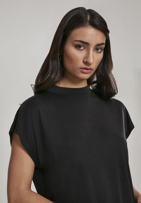Black knee-length dress