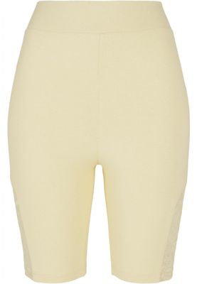 Short cycling pants with lace and high waist