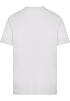 T-shirt i bomullsjersey med life Moves Fast – vit
