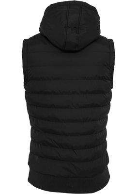 Padded vest with hood