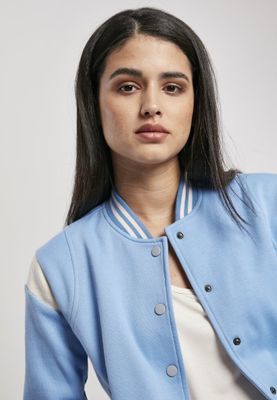 Light blue baseball jacket women