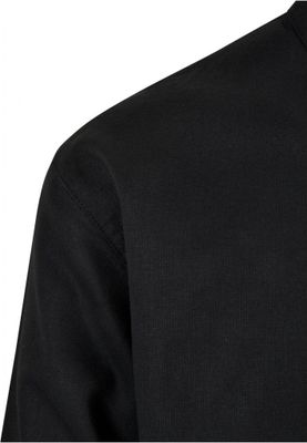 Cotton Linen Stand Up Collar Shir