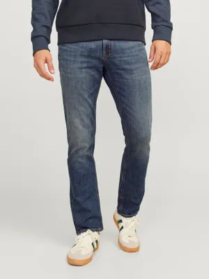 Mörkblå stentvättade jeans herr - CLARK