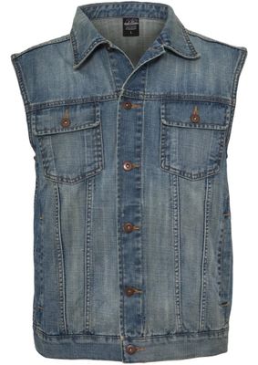 Light blue jeans vest men plus size