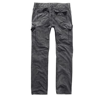 SlimFit Vintage Colouring Byxor för herr – svart