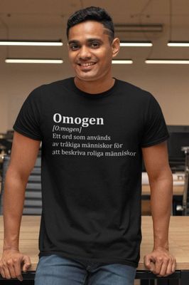Omogen betyder T-shirt