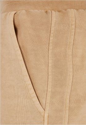 Soft trousers with wide cuffs and slits