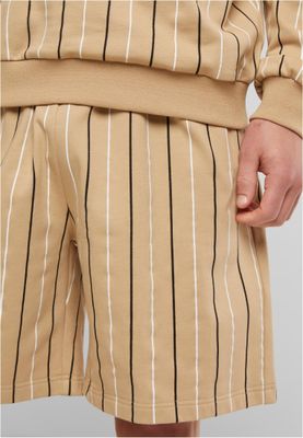 Printed Pinstripe Shorts