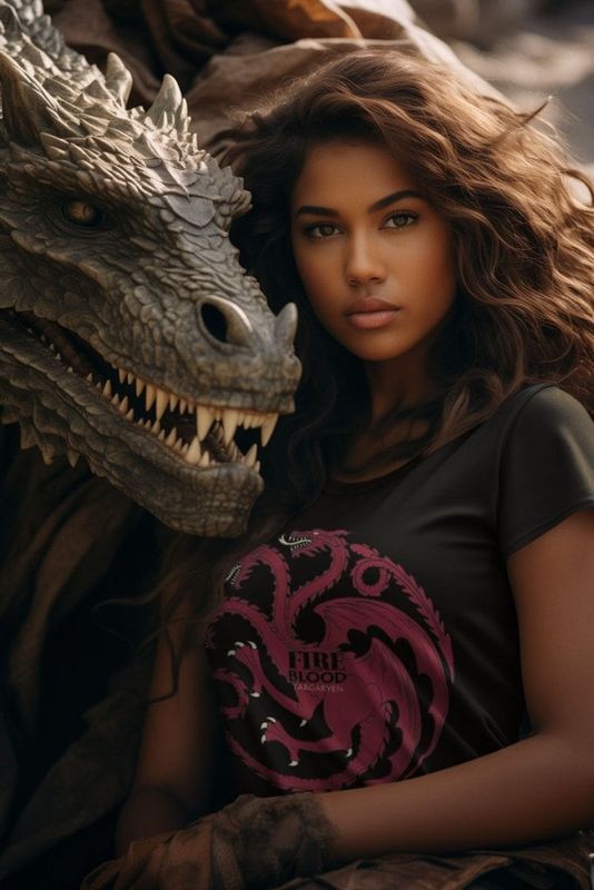 Targaryen - Fire & Blood Girly Tee