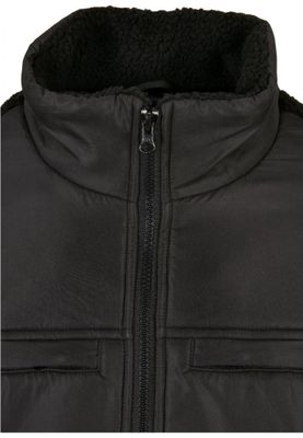 Patched Sherpa Jacket