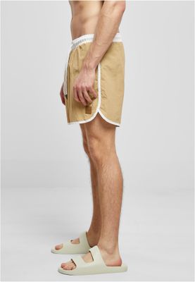 Retro Swimshorts White/Unionbeige