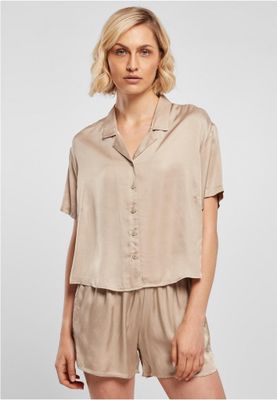 Ladies Viscose Satin Resort Shirt