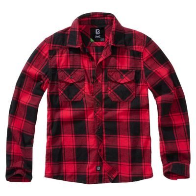 Flannel shirt children red/black