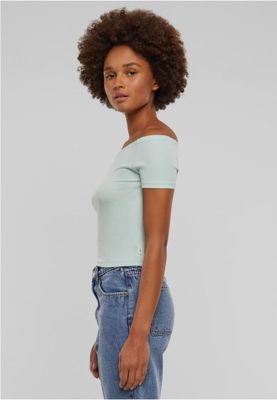 Belly shirt with open shoulders