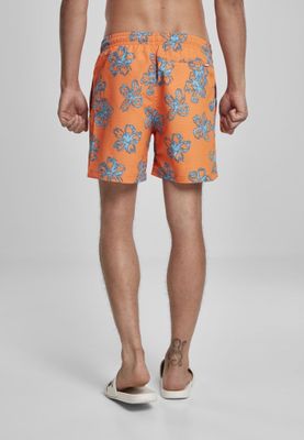 Swim shorts floral orange