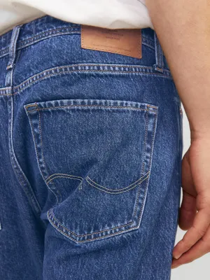 Mörkblå relaxed fit jeans herr - CHRIS