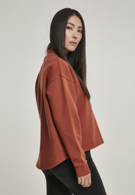 High neck sweatshirt oversize lady