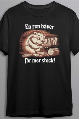 En ren bäver får mer stock - T-shirt