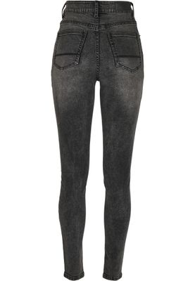 Jeans för dam slim – black stone washed