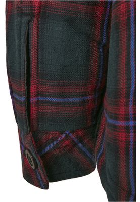 Lined checkered shirt lady