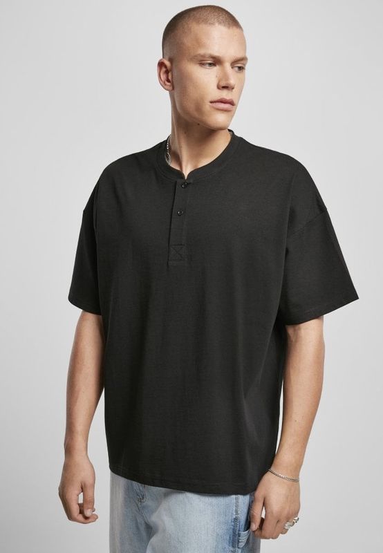 T-shirt with Henley collar men