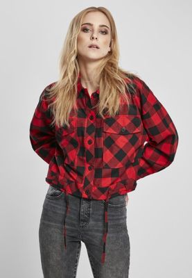 Kort oversize skjortjacka dam