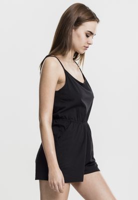 Jumpsuit with narrow shoulder straps