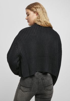 Black short cardigan