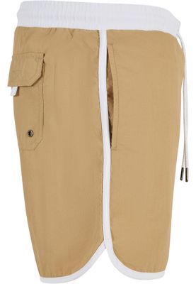 Retro Swimshorts White/Unionbeige