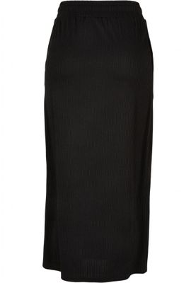 Ribbed midi skirt