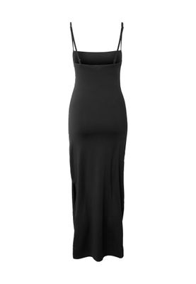 Klänning för dam med riktad skärning – svart