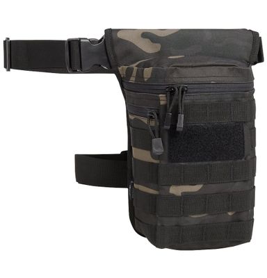 Leg bag with MOLLE system camo