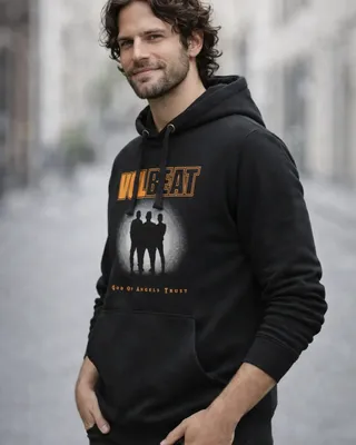 Volbeat God of Angel Trust Blur Photo Huvtröja herr i svart