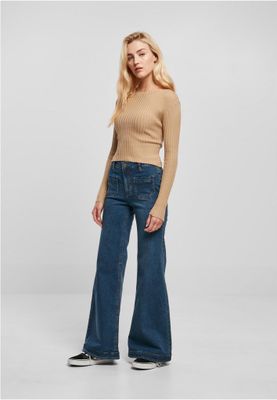 Ladies Vintage Flared Denim Pants