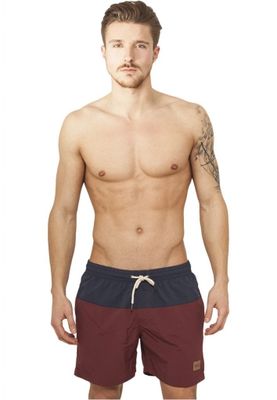 Two-color bath shorts