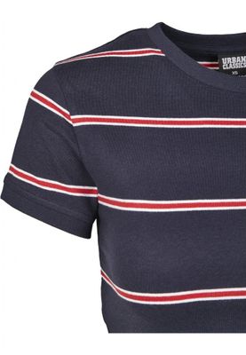 Striped sweatshirt lady