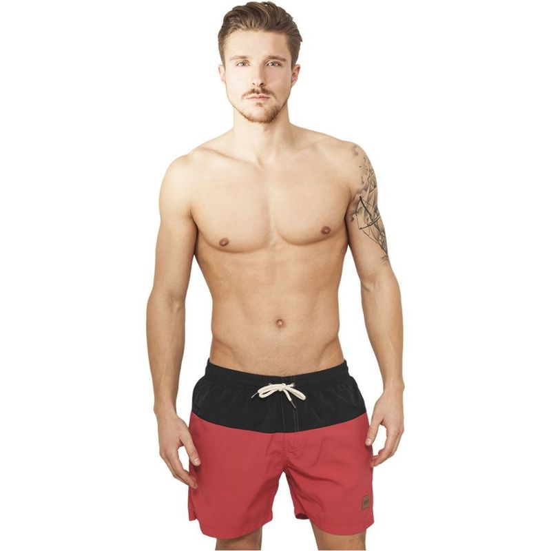 Tvåfargade Badshorts