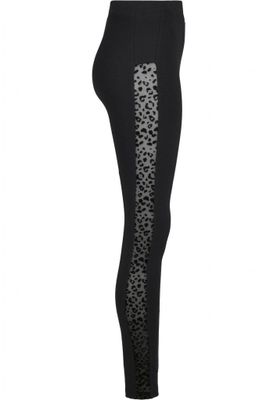 Leggings med blonder på siden