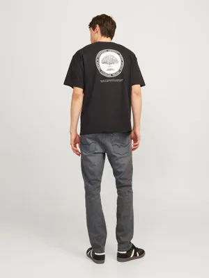 Grå slim fit jeans med stretch - GLENN