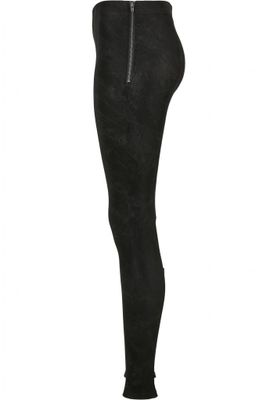 Women's trousers in washed faux clothing