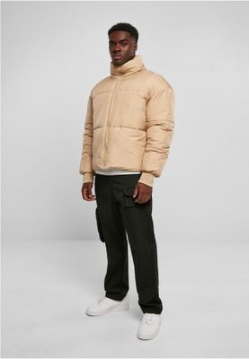 Oversize puffer jacket in short model men