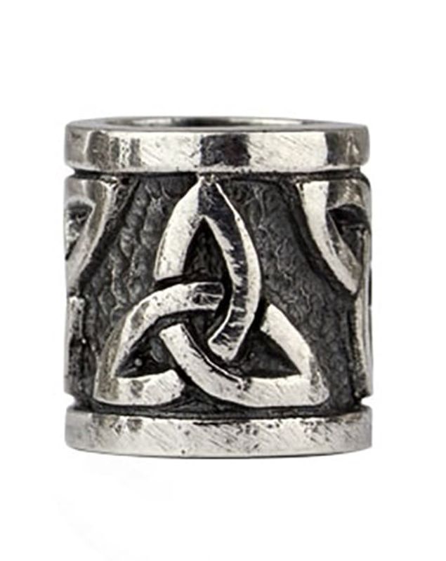 Triquetra skæg og hår smykker 925 sølv