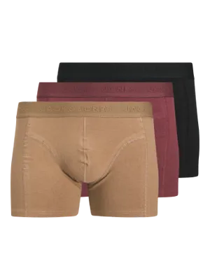 Enkelfärgade boxershorts 3-pack