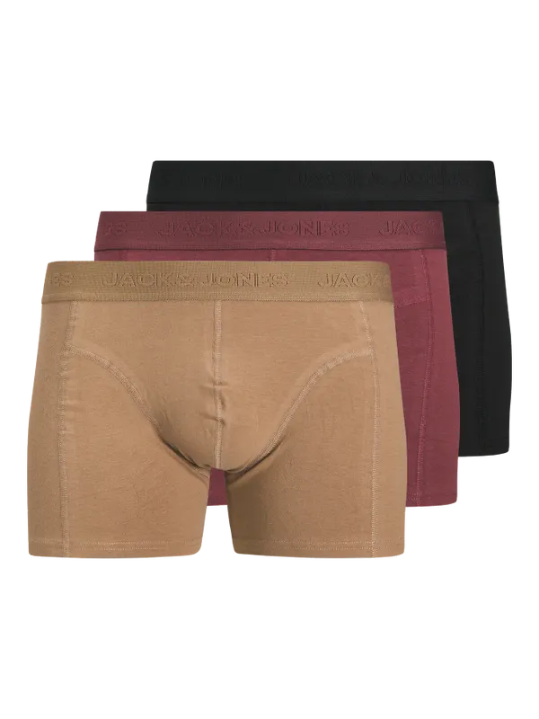 Enkelfärgade boxershorts 3-pack